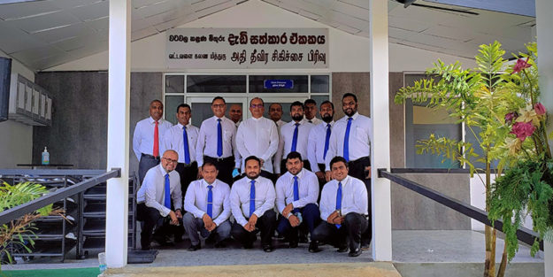 Members of Watawala Plantations PLC with Chief Executive Officer Binesh Pananwala and Director Vish Govindasamy